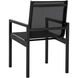 Merano Black Outdoor Dining Armchair, Set Of 2